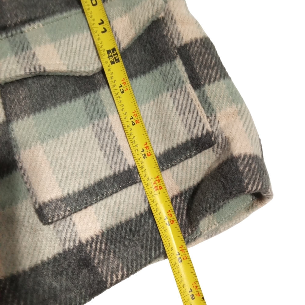 Zara Kids Plaid Fleece Lined Snap Closure Jacket Size 4-5 - Picture 6 of 7